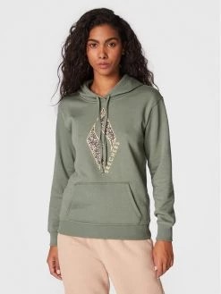 Προώθηση 🧨 Skechers Γυναίκες Μπλούζες Μπλούζα Diamond Wild One WHD75 Πράσινο Regular Fit 🎉