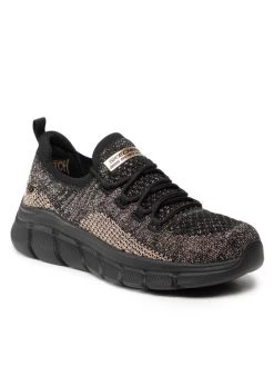 Εκπτωση 👍 Skechers Γυναίκες Υποδήματα Παπούτσια BOBS SPORT Fall Sparks 117113/BKGD Μαύρο 👍