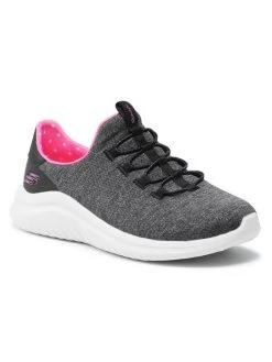 Ολοκαίνουργιο 👍 Skechers Γυναίκες Υποδήματα Παπούτσια Delightful Spot 149185/BKPK Γκρι 🎉