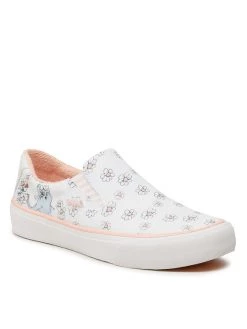 Κουπόνι 🥰 Skechers Γυναίκες Κλειστά Παπούτσια Πάνινα παπούτσια BOBS Club Noise 113600/WMLT Λευκό 🎁