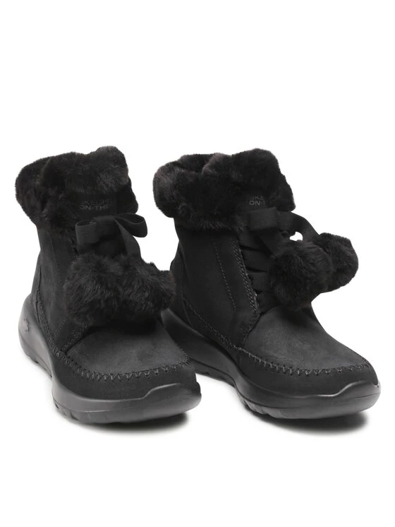 Ολοκαίνουργιο 😀 Skechers Γυναίκες Biker Μποτάκια Μποτάκια On The Go Joy 144004/BBK Μαύρο 🧨 7 Ολοκαίνουργιο 😀 Skechers Γυναίκες Biker Μποτάκια Μποτάκια On The Go Joy 144004/BBK Μαύρο 🧨 - Image 5