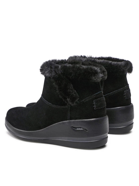 Best Pirce 🔔 Skechers Γυναίκες Biker Μποτάκια Μποτάκια Elegant 144470/BBK Μαύρο 😉 5 Best Pirce 🔔 Skechers Γυναίκες Biker Μποτάκια Μποτάκια Elegant 144470/BBK Μαύρο 😉 - Image 3