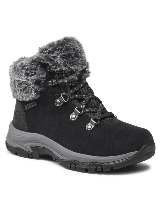 Εξοδος 💯 Skechers Γυναίκες Biker Μποτάκια Ορειβατικά παπούτσια Falls Finest 167178/BLK Μαύρο ✔️ 3 Εξοδος 💯 Skechers Γυναίκες Biker Μποτάκια Ορειβατικά παπούτσια Falls Finest 167178/BLK Μαύρο ✔️