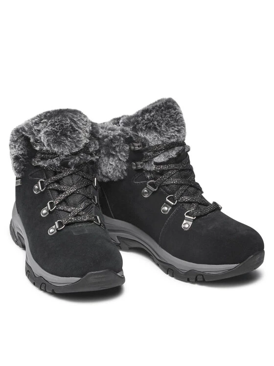 Εξοδος 💯 Skechers Γυναίκες Biker Μποτάκια Ορειβατικά παπούτσια Falls Finest 167178/BLK Μαύρο ✔️ 7 Εξοδος 💯 Skechers Γυναίκες Biker Μποτάκια Ορειβατικά παπούτσια Falls Finest 167178/BLK Μαύρο ✔️ - Image 5