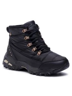 Εξοδος 🛒 Skechers Γυναίκες Biker Μποτάκια Ορειβατικά παπούτσια Weekender Puffer 167088/BKGD Μαύρο 🔔