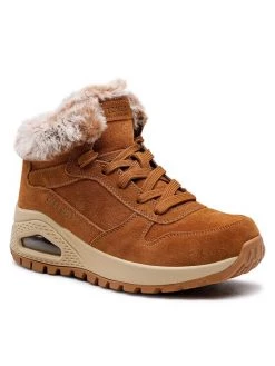 Flash Sale 🛒 Skechers Γυναίκες Μποτάκια Wintriness 167433/CSNT Καφέ 😀