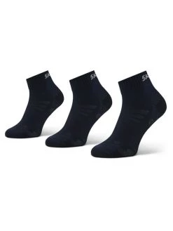 Κουπόνι 🌟 Skechers Γυναίκες Ψηλές Κάλτσες Σετ 3 ζευγάρια ψηλές κάλτσες Unisex SK42017 Μαύρο 👍