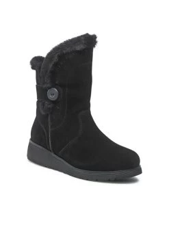 Το φθηνότερο 🔔 Skechers Γυναίκες Μποτάκια Cozy Peak 49811/BLK Μαύρο 🎉