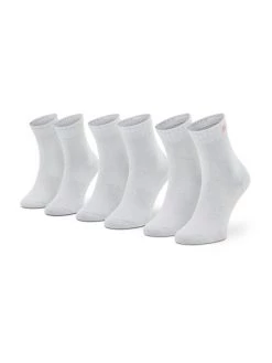 Skechers Κατάστημα 31 Best Pirce ❤️ Skechers Γυναίκες Ψηλές Κάλτσες Σετ 3 ζευγάρια ψηλές κάλτσες Unisex SK-SK41053 Λευκό 🌟