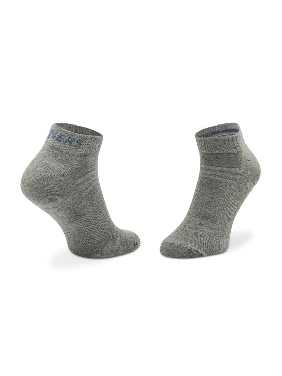 Best Pirce 😀 Skechers Γυναίκες Κάλτσες Σετ 3 ζευγάρια κοντές κάλτσες Unisex SK43022 Γκρι 🛒 4 Best Pirce 😀 Skechers Γυναίκες Κάλτσες Σετ 3 ζευγάρια κοντές κάλτσες Unisex SK43022 Γκρι 🛒 - Image 2