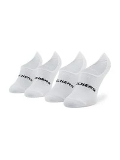 Εκπτωση 🎉 Skechers Άνδρες Σοσόνια Σετ 2 ζευγάρια κάλτσες σοσόνια Unisex SK44008 Λευκό 😍