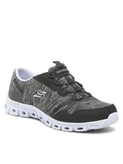 Τοπ 10 ⭐ Skechers Γυναίκες Παπούτσια Προπόνησης Παπούτσια Glide-Step 104086/BKLV Γκρι 🔥