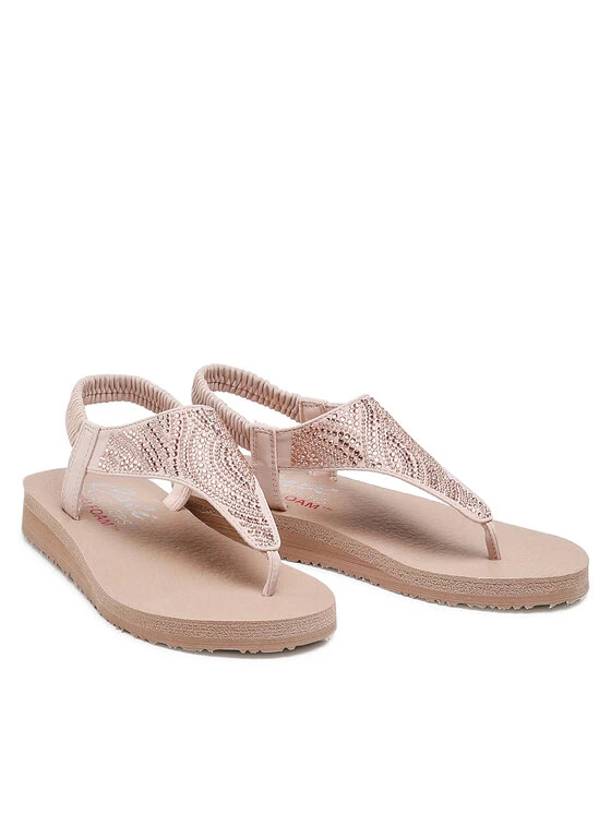 Νέος 💯 Skechers Γυναίκες Σανδάλια New Moon 32919/BLSH Ροζ ✨ 7 Νέος 💯 Skechers Γυναίκες Σανδάλια New Moon 32919/BLSH Ροζ ✨ - Image 5