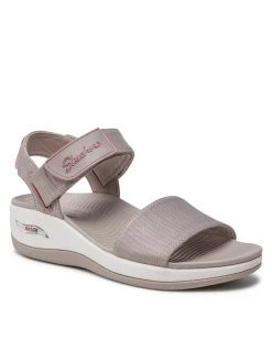 Ολοκαίνουργιο 🔔 Skechers Γυναίκες Σανδάλια Arch Fit Sunshine 163310/TPPK Γκρι ⭐
