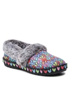 Τοπ 10 ✔️ Skechers Γυναίκες Παντόφλες Σπιτιού Love Renegade 113609/BKMT Έγχρωμο 🌟