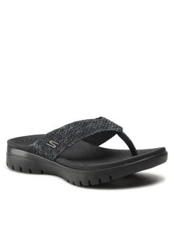 Εξοδος 👏 Skechers Γυναίκες Σαγιονάρες On-The-Go Flex 140284/BKGY Μαύρο 👍