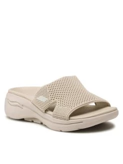 Νέος 😉 Skechers Γυναίκες Παντόφλες Go Walk Arch Fit 140224/NAT Μπεζ 😀