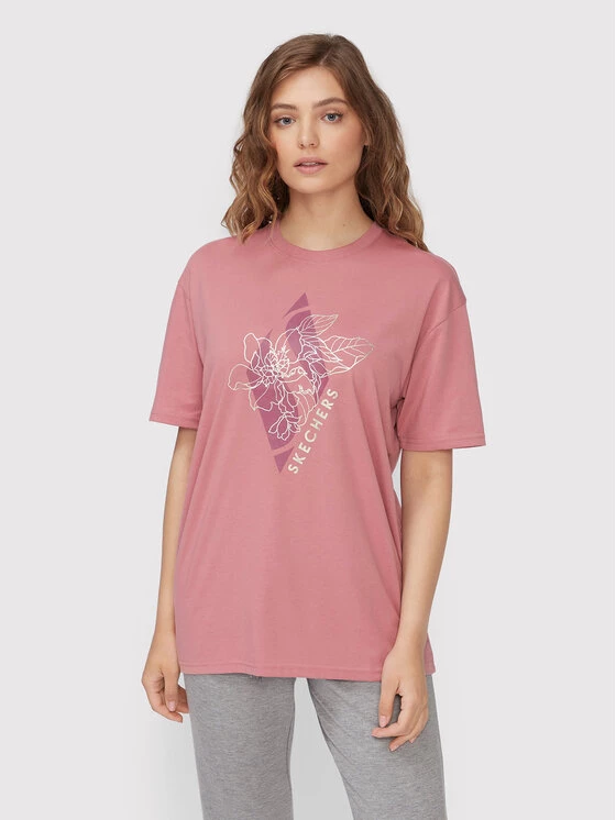 Flash Sale 🌟 Skechers Γυναίκες T-shirts T-Shirt Diamond Magnolia Outline Everybody WTS354 Ροζ Relaxed Fit ⌛ 3 Flash Sale 🌟 Skechers Γυναίκες T-shirts T-Shirt Diamond Magnolia Outline Everybody WTS354 Ροζ Relaxed Fit ⌛